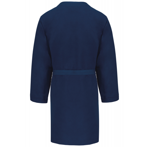 sporty navy Albornoz de microfibra