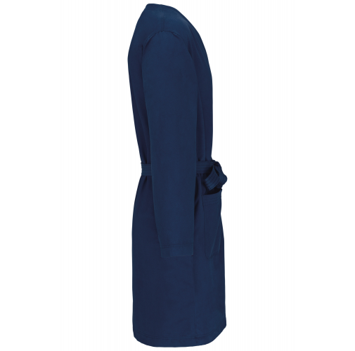 sporty navy Albornoz de microfibra