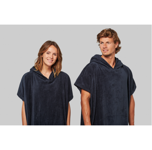 Poncho de rizo con capucha - Unisex