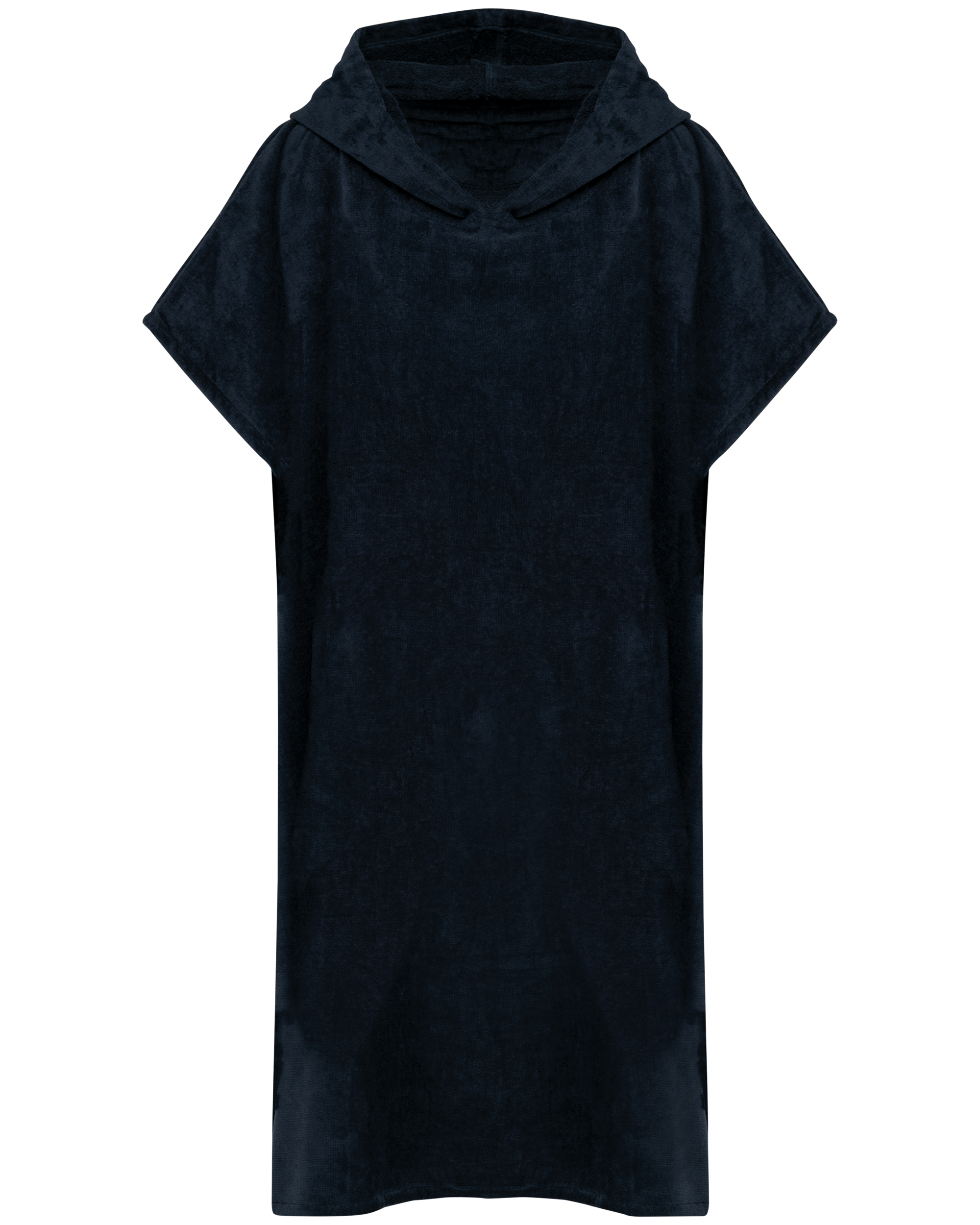 camel Poncho de rizo con capucha - Unisex