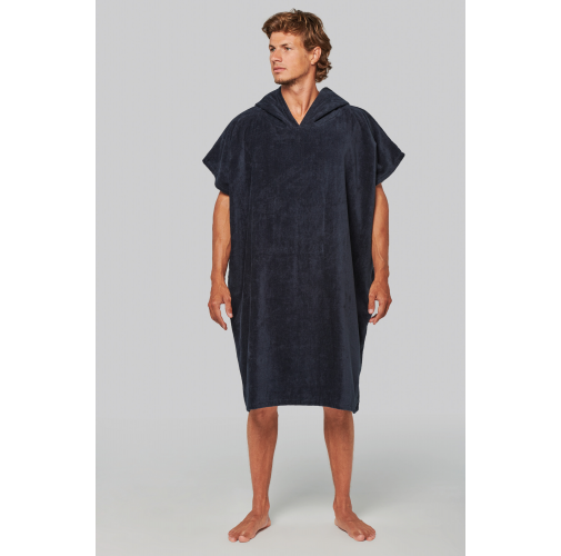 Poncho de rizo con capucha - Unisex