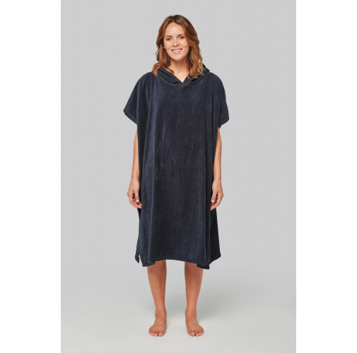 Poncho de rizo con capucha - Unisex