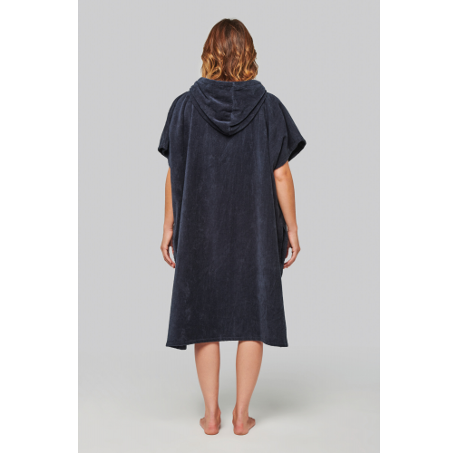 Poncho de rizo con capucha - Unisex