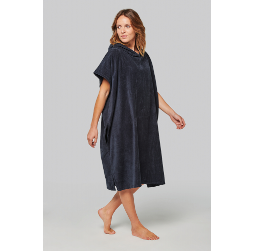 Poncho de rizo con capucha - Unisex