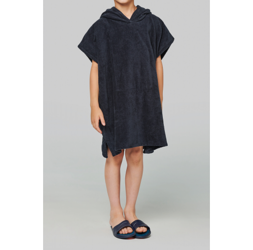 Poncho de rizo con capucha niño