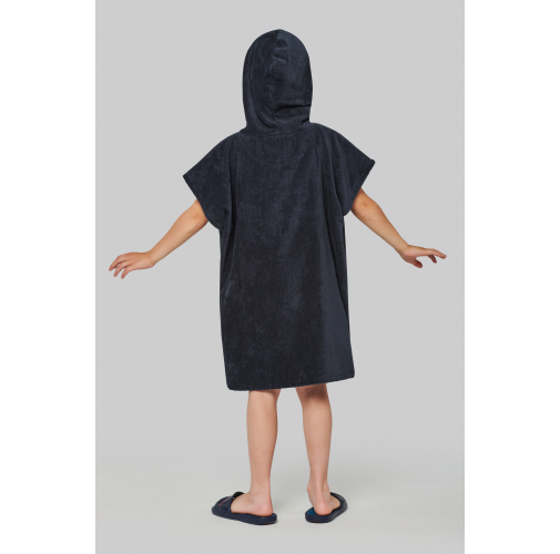 Poncho de rizo con capucha niño