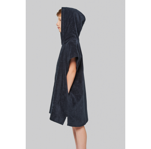 Poncho de rizo con capucha niño