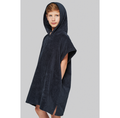 Poncho de rizo con capucha niño