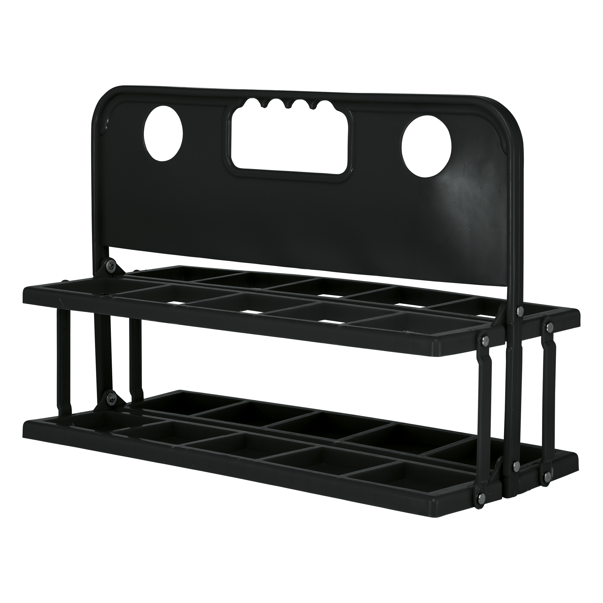 black Portabotellas plegable