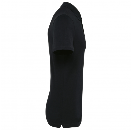 black Polo Supima® manga corta hombre