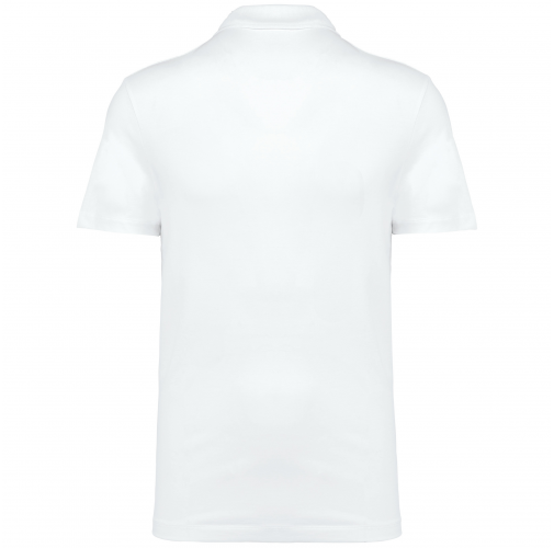 white Polo Supima® manga corta hombre