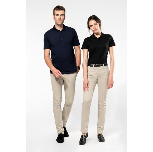 Polo Supima® manga corta mujer