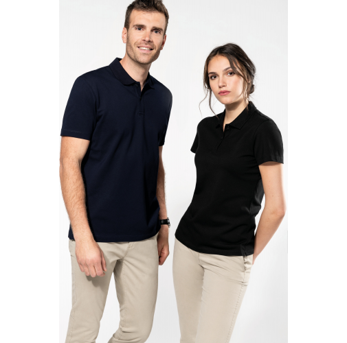 Polo Supima® manga corta mujer