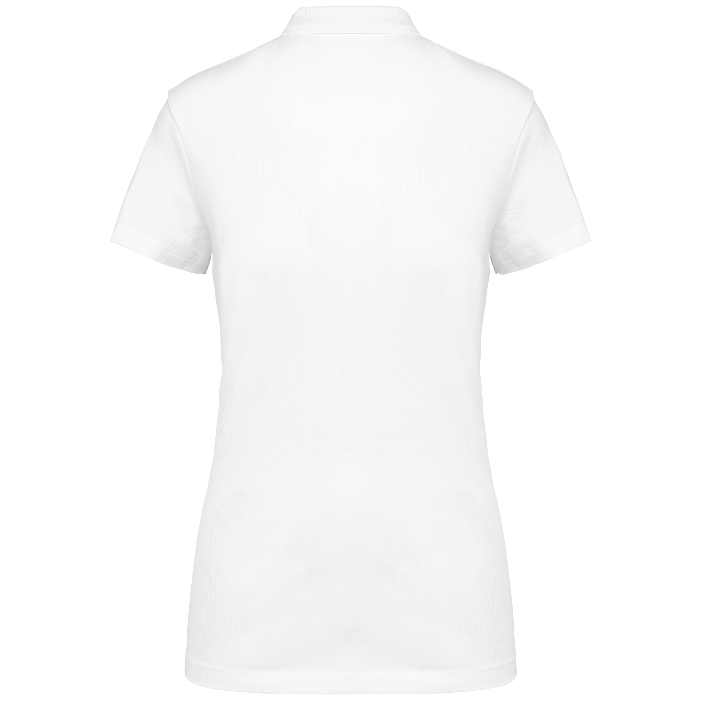 black Polo Supima® manga corta mujer