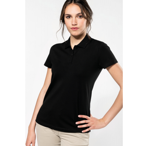Polo Supima® manga corta mujer