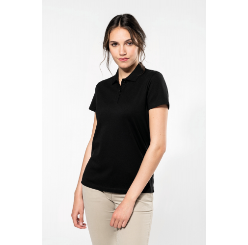 Polo Supima® manga corta mujer