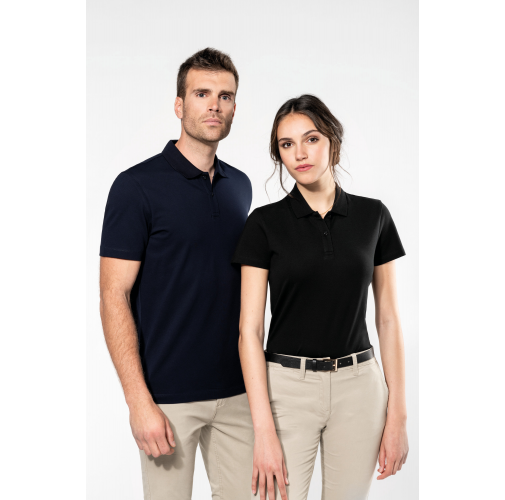 Polo Supima® manga corta mujer