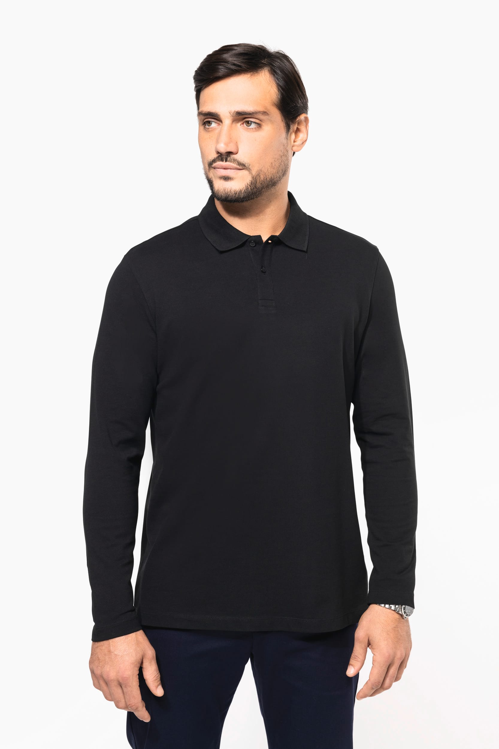 POLO SUPIMA® MANGA LARGA HOMBRE