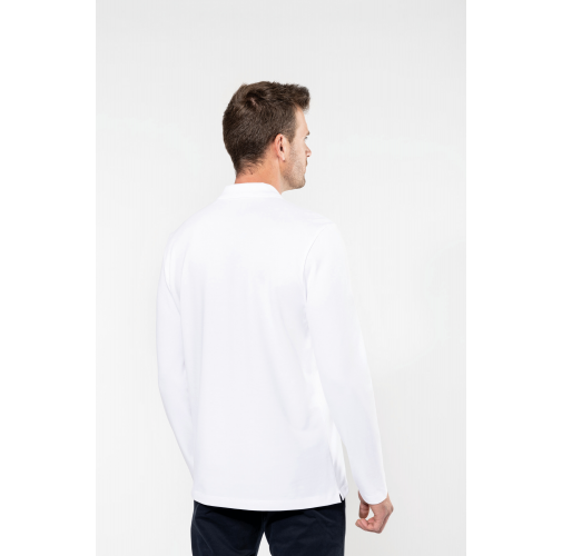 Polo Supima® manga larga hombre