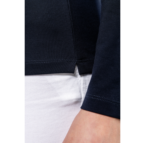 Polo Supima® manga larga mujer