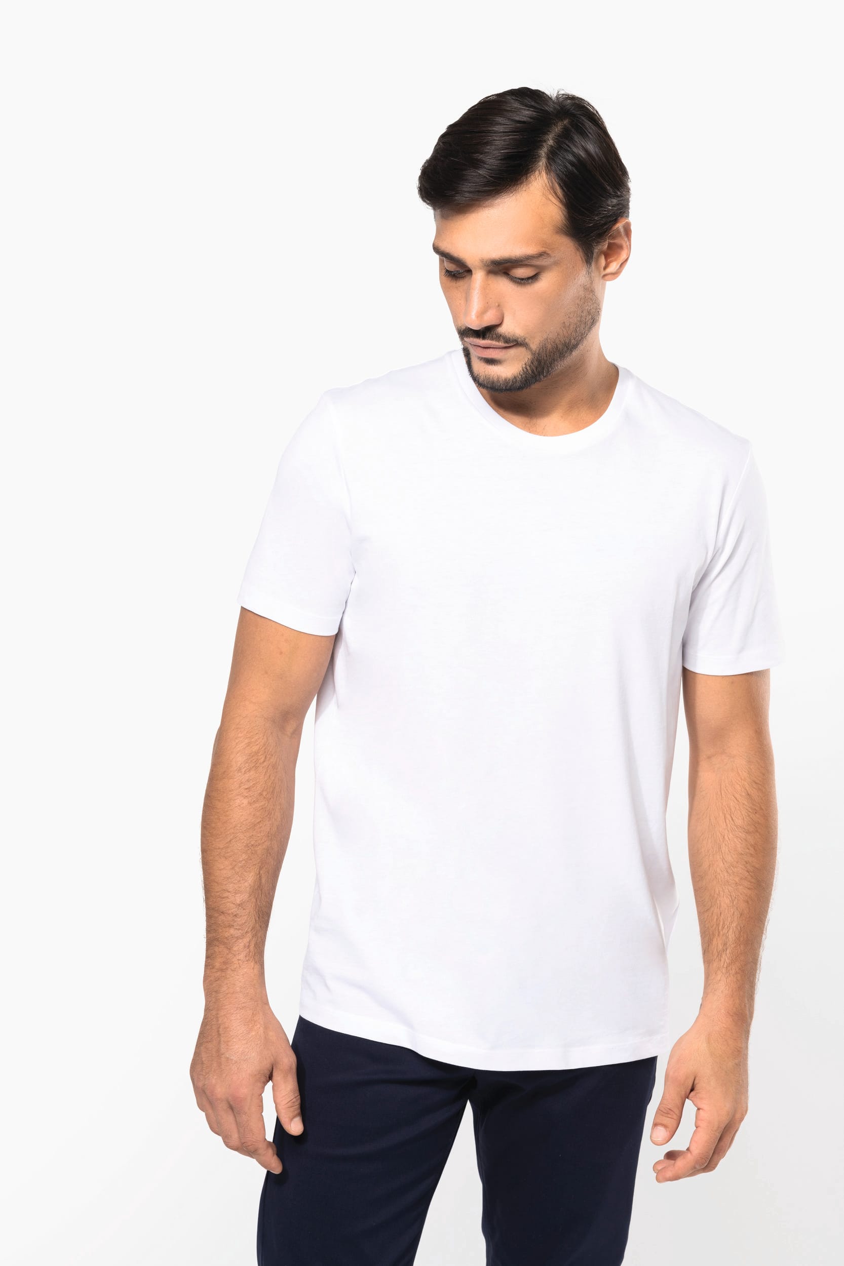 Camiseta Supima® cuello redondo manga corta hombre