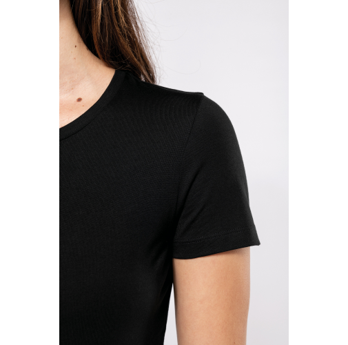 Camiseta Supima® cuello redondo manga corta mujer