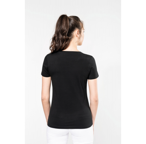 Camiseta Supima® cuello redondo manga corta mujer