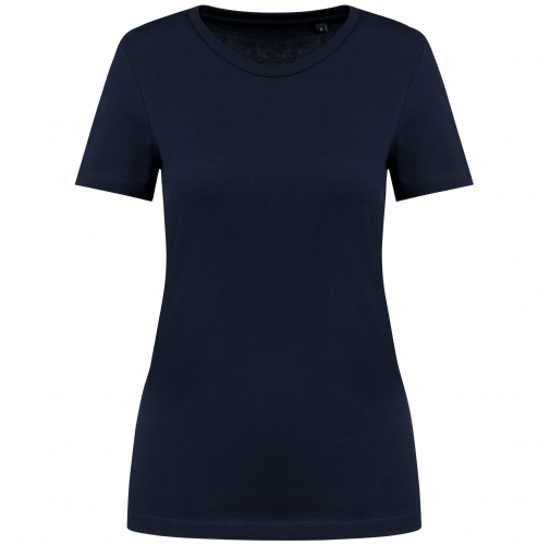 deep navy Camiseta Supima® cuello redondo manga corta mujer