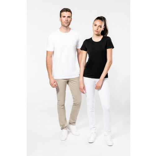 Camiseta Supima® cuello redondo manga corta mujer