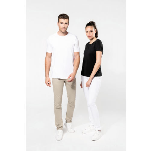 Camiseta Supima® cuello redondo manga corta mujer