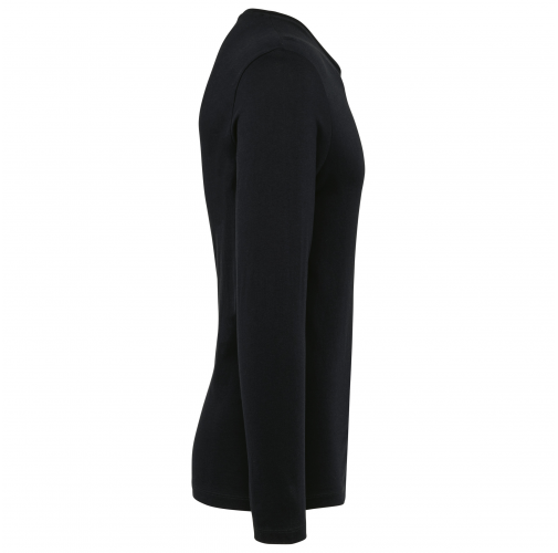 black Camiseta Supima® cuello redondo manga larga hombre