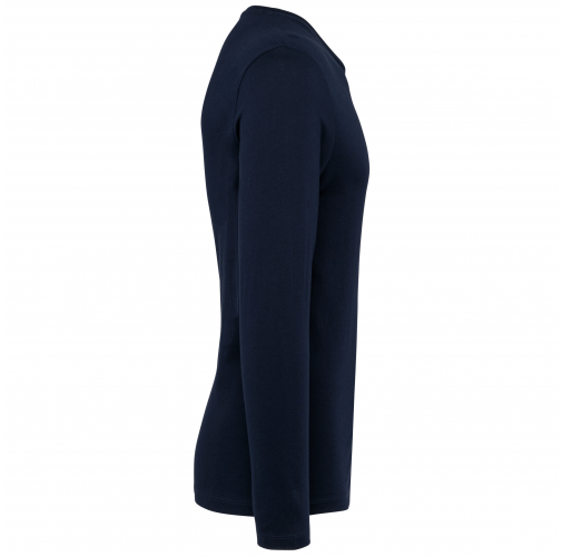 deep navy Camiseta Supima® cuello redondo manga larga hombre