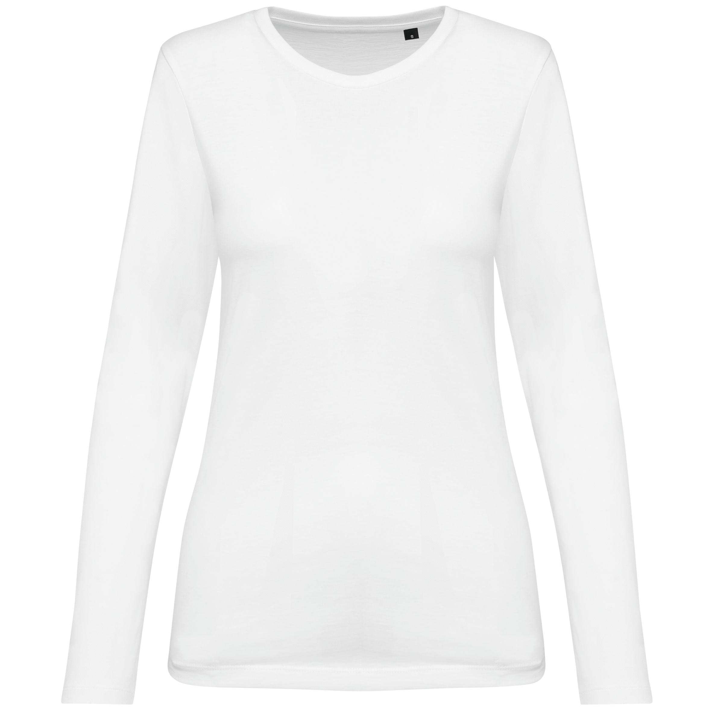 Camiseta Supima® cuello redondo manga larga mujer