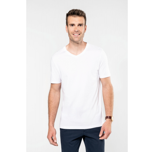 Camiseta Supima® cuello de pico manga corta hombre