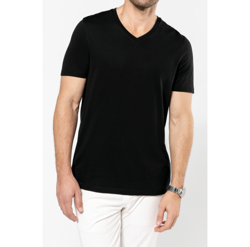Camiseta Supima® cuello de pico manga corta hombre