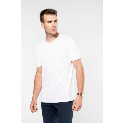Camiseta Supima® cuello de pico manga corta hombre