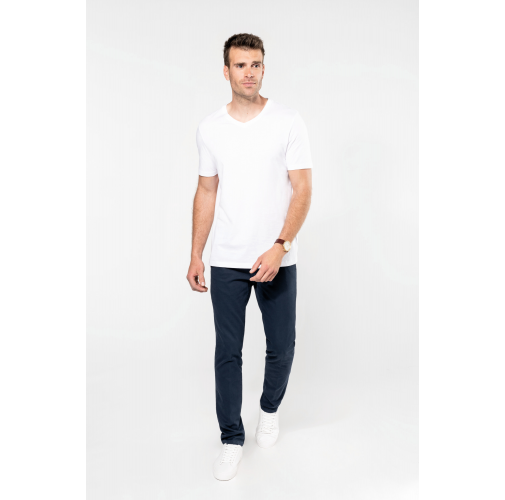 Camiseta Supima® cuello de pico manga corta hombre