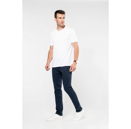 Camiseta Supima® cuello de pico manga corta hombre