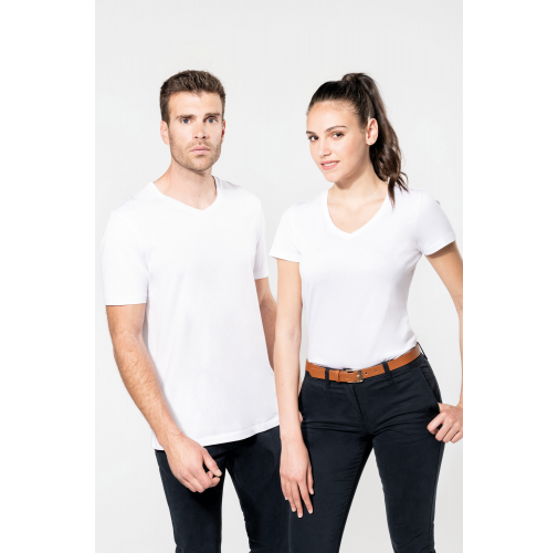 Camiseta Supima® cuello de pico manga corta hombre