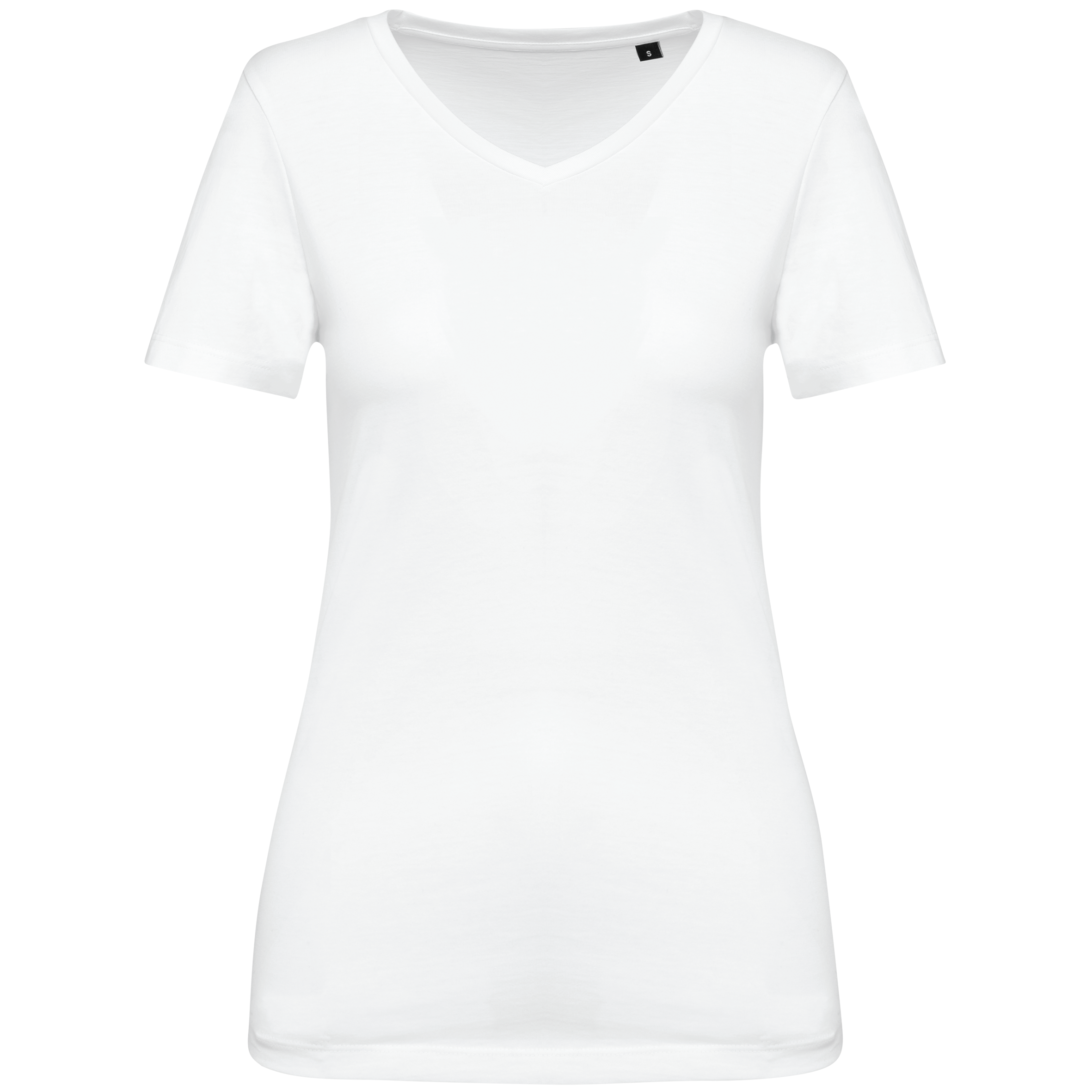 Camiseta Supima® cuello de pico manga corta mujer