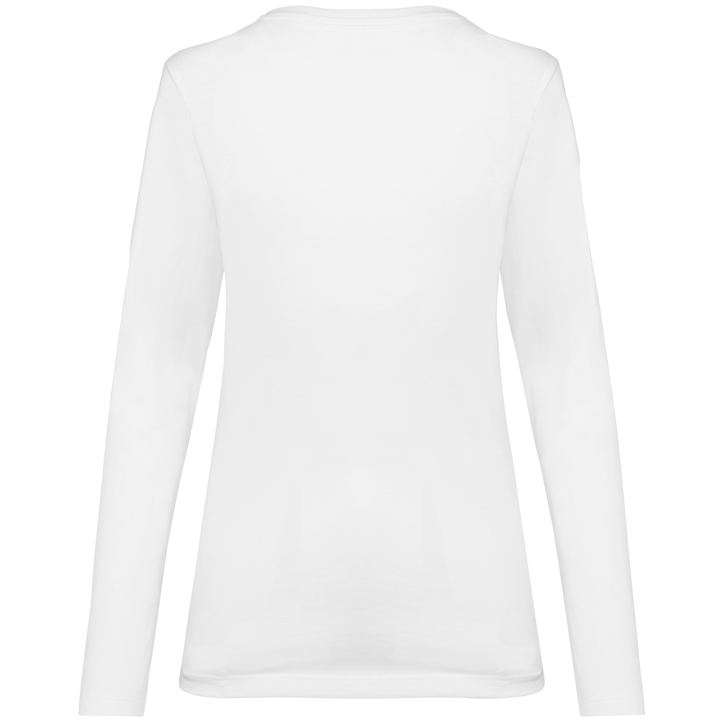 Camiseta Supima® cuello de pico manga larga mujer