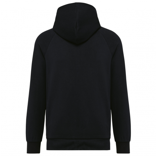 black Chaqueta con cremallera y capucha hombre