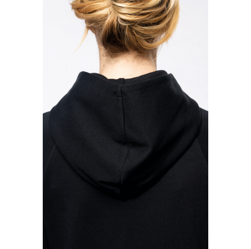 Chaqueta con cremallera y capucha mujer