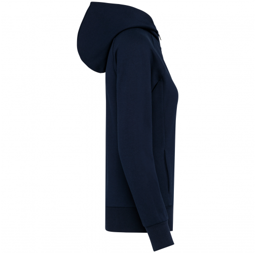 deep navy Chaqueta con cremallera y capucha mujer