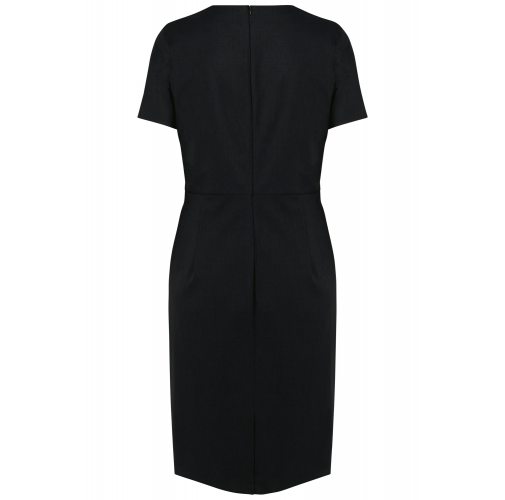 black Vestido recto