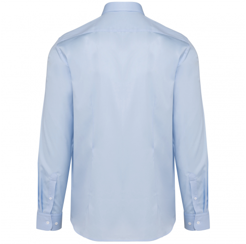 essential sky blue Camisa popelina manga larga hombre