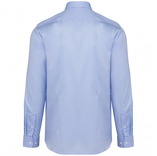 essential blue Camisa Oxford Pinpoint manga larga hombre