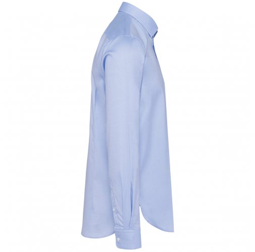 essential blue Camisa Oxford Pinpoint manga larga hombre