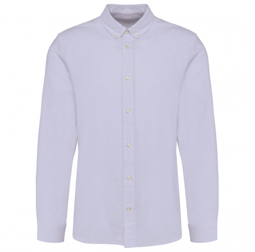 Camisa Oxford manga larga hombre