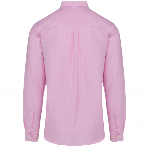 oxford pink Camisa Oxford manga larga hombre
